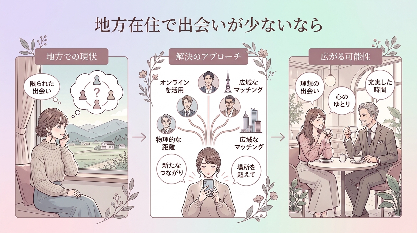 地方在住で出会いが少ないなら
