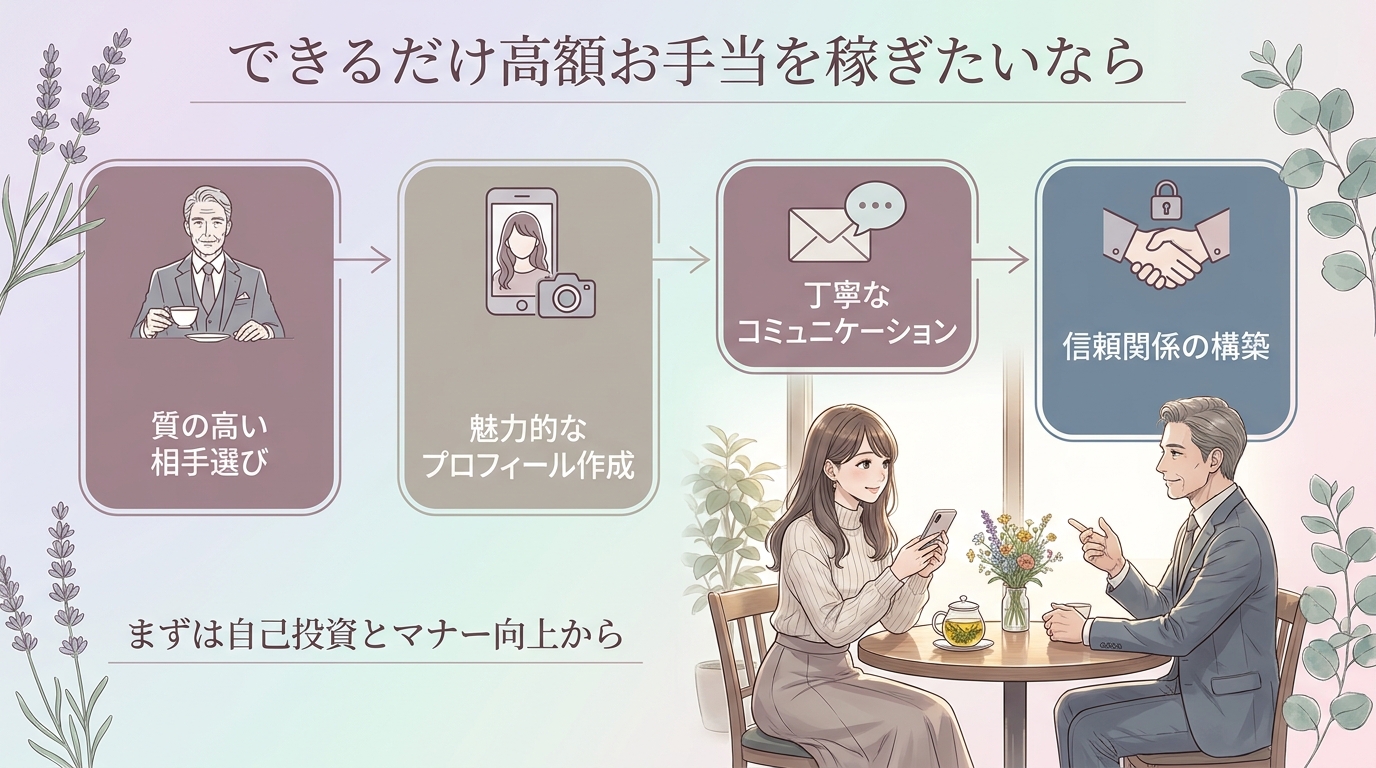 できるだけ高額お手当を稼ぎたいなら