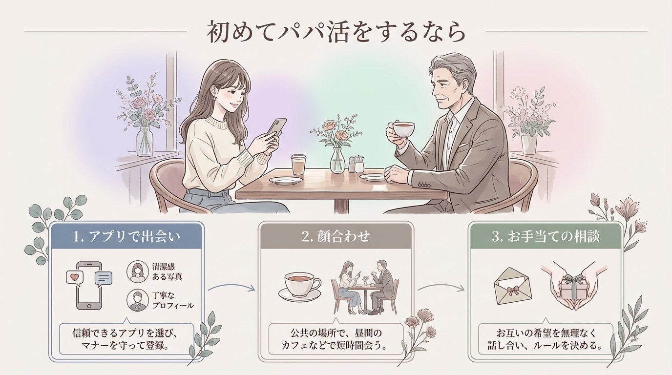 初めてパパ活をするなら