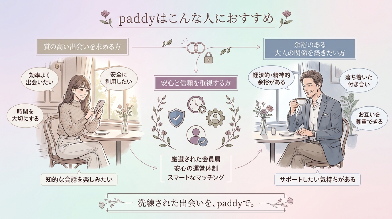 paddyはこんな人におすすめ