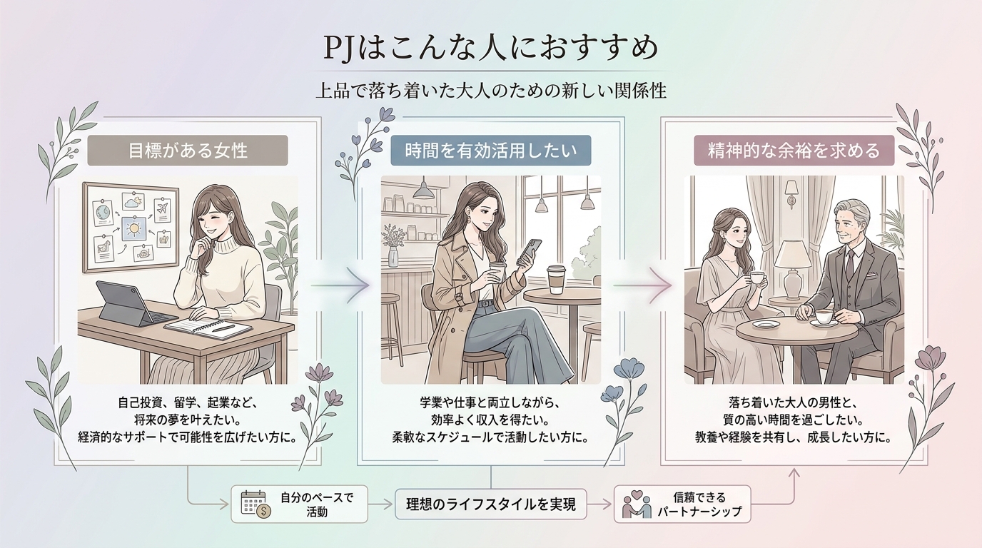 PJはこんな人におすすめ