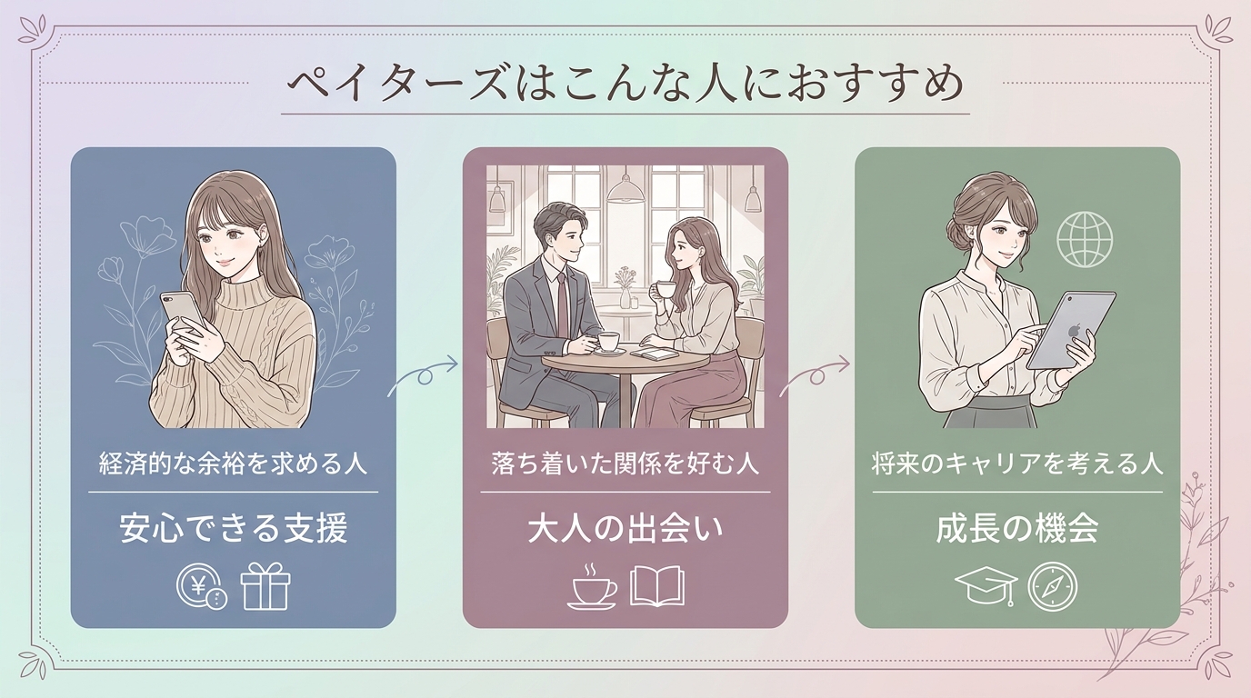 ペイターズはこんな人におすすめ